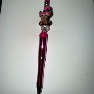 Pink highland witch cow pen